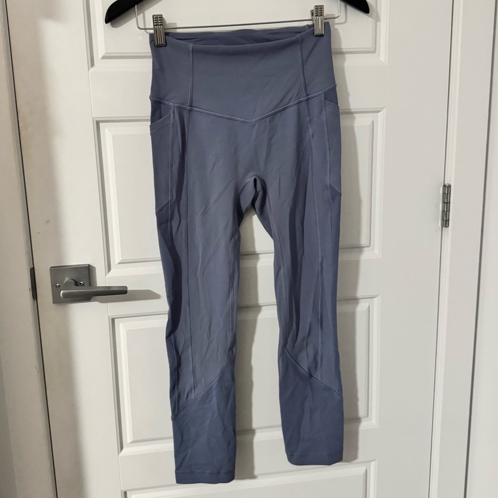 Lululemon Blue Leggings with Pockets